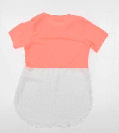 Select Womens Pink  Jersey Basic T-Shirt Size 8