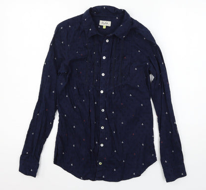 Heyton Womens Blue   Basic Button-Up Size 8