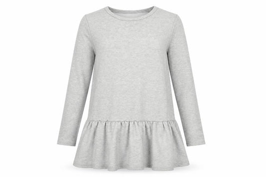 New Look Womens Grey  Jersey Pullover Sweatshirt Size 12