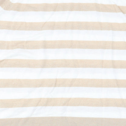 M&Co Womens Multicoloured Striped  Pullover Jumper Size 16