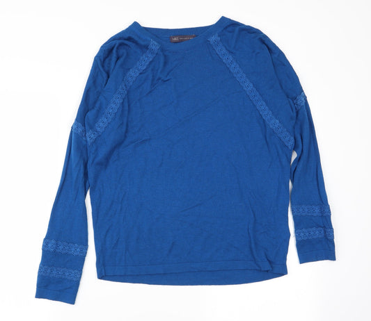 M&S Womens Blue   Pullover Jumper Size S
