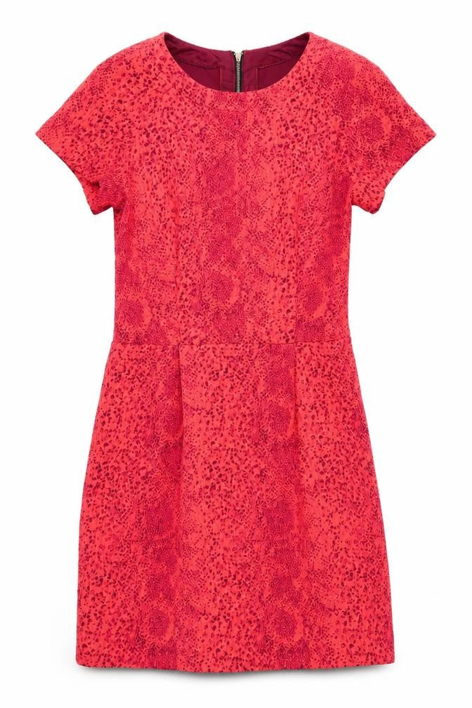 Topshop Womens Orange   Fit & Flare  Size 8