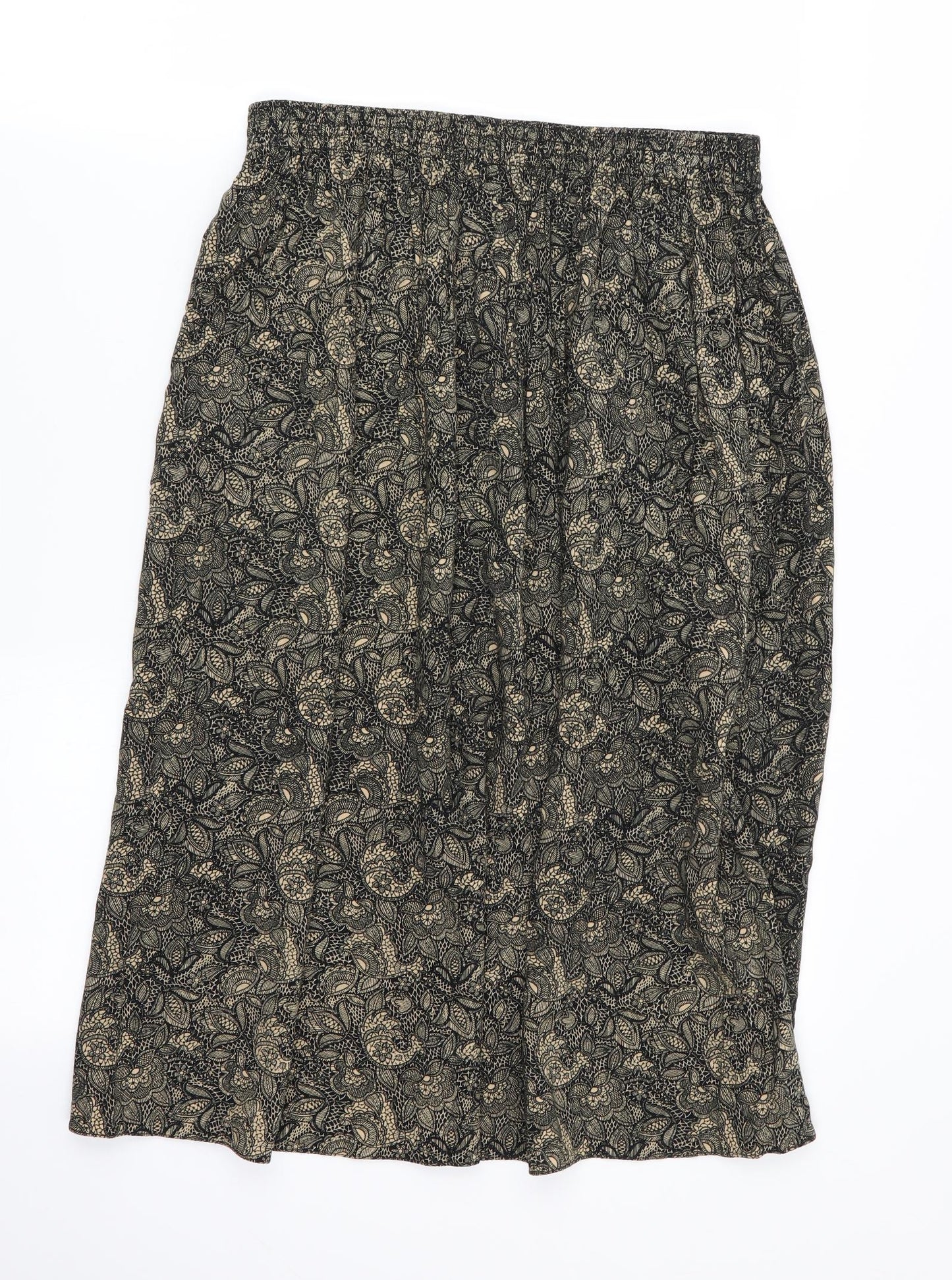 Preworn Womens Multicoloured Geometric  Flare Skirt Size S  - Stretch waistband