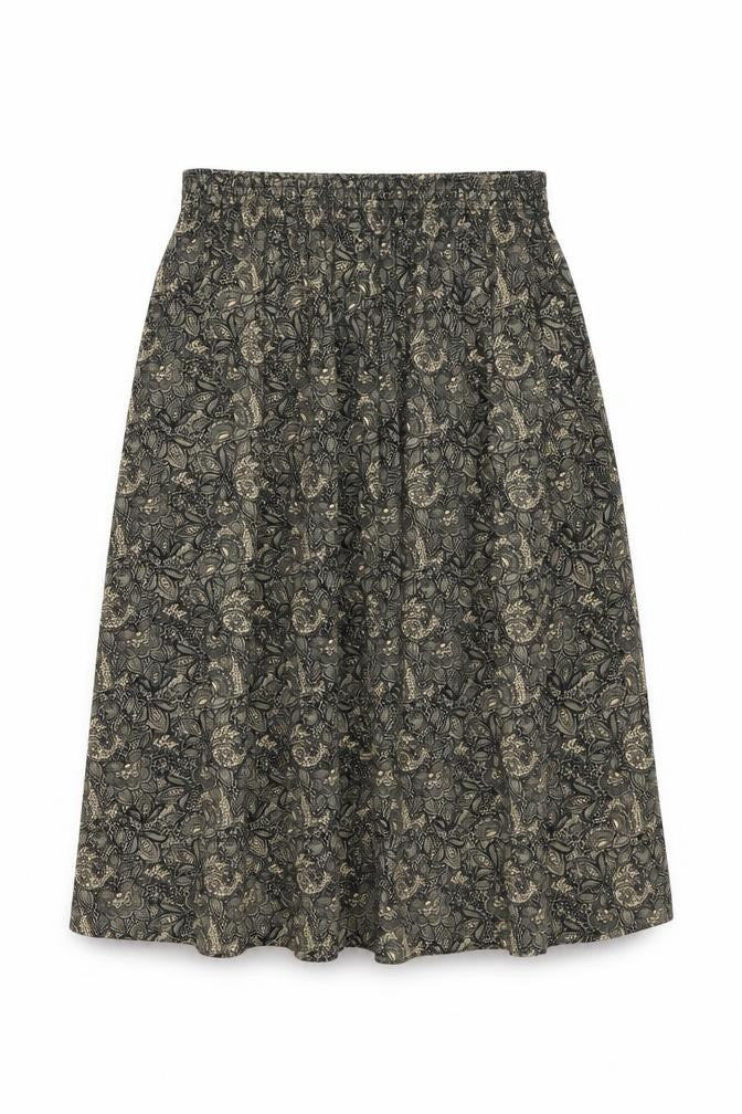 Preworn Womens Multicoloured Geometric  Flare Skirt Size S  - Stretch waistband