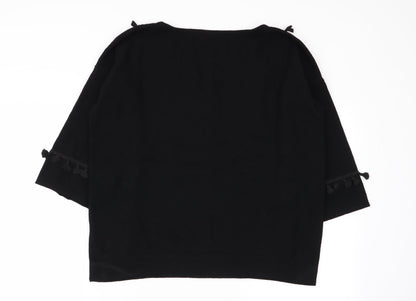 Marks & Spencer Womens Black   Pullover Jumper Size 12