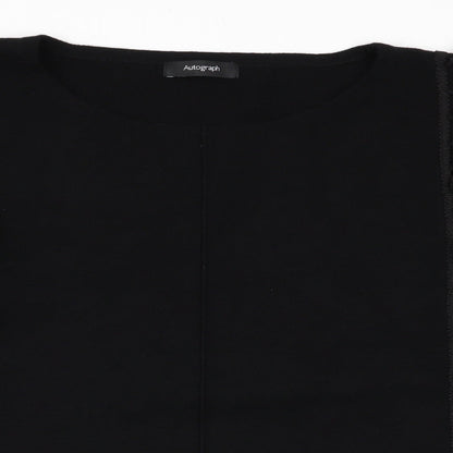 Marks & Spencer Womens Black   Pullover Jumper Size 12