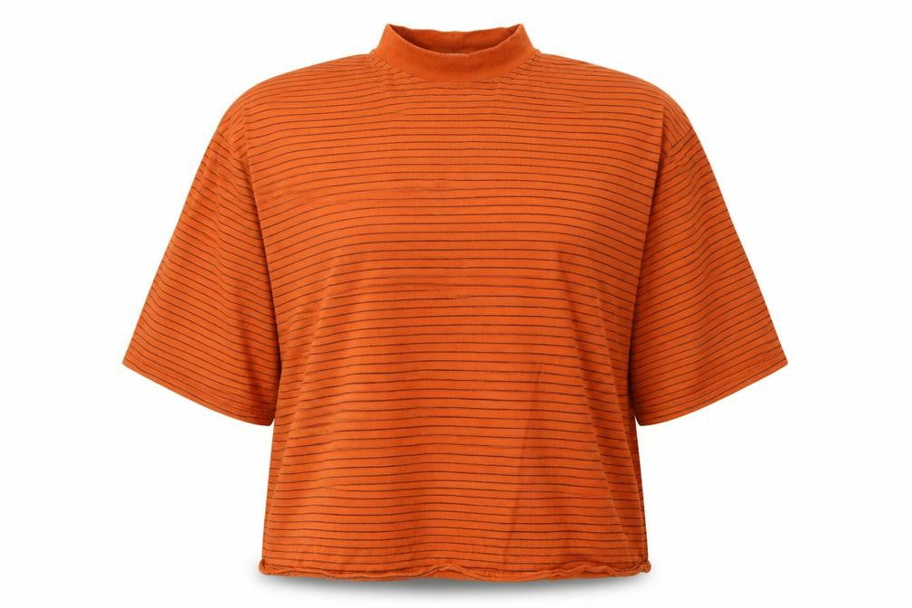 STR Womens Multicoloured Striped  Basic T-Shirt Size 10