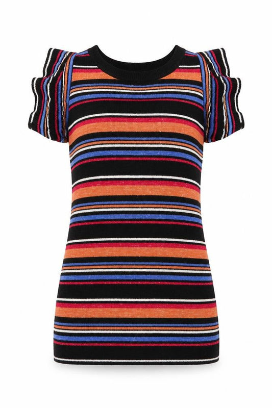 NEXT Womens Multicoloured Striped  Basic Blouse Size 6