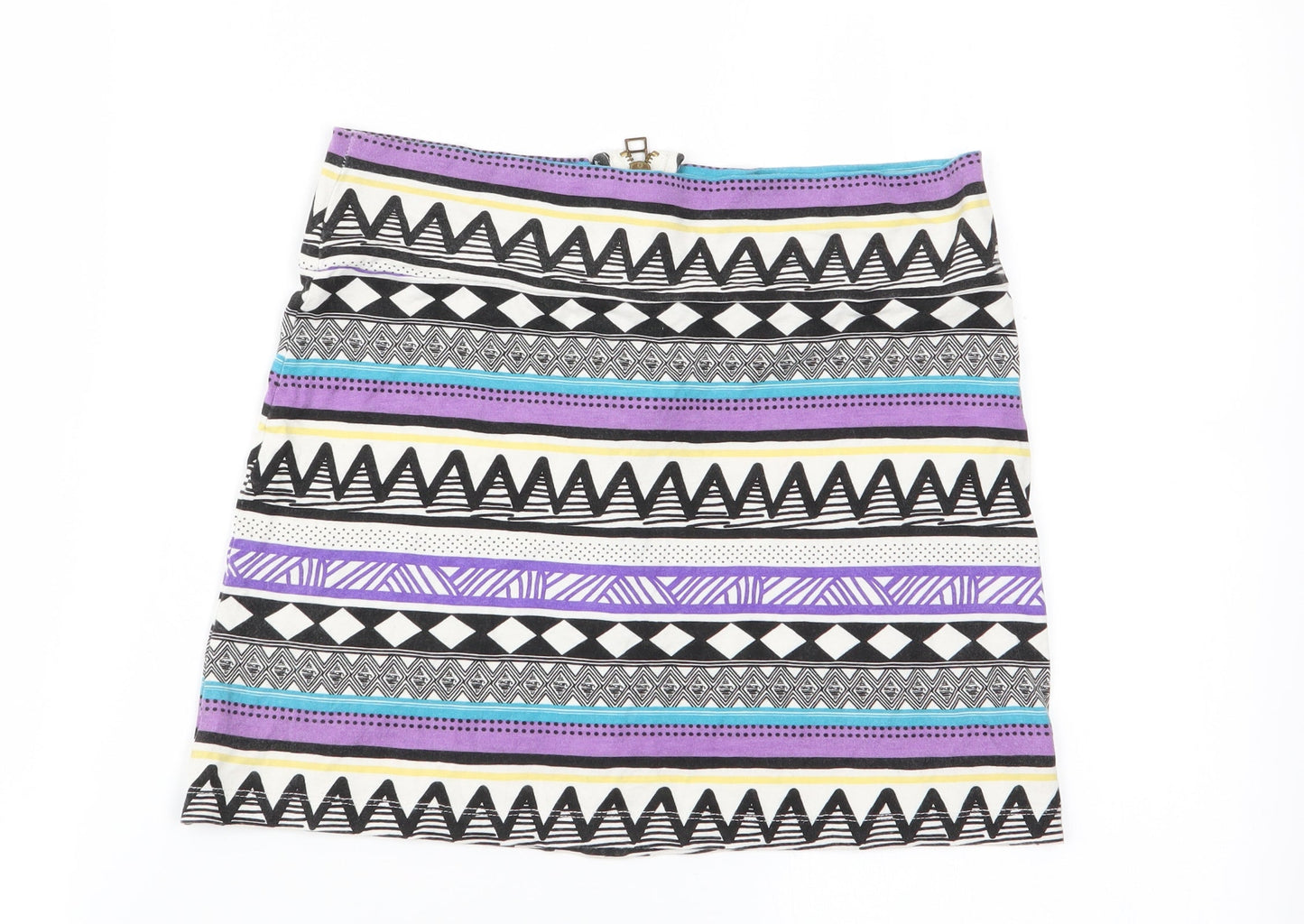 Topshop Womens Multicoloured Geometric  Basic Tank Size 10  - boob tube