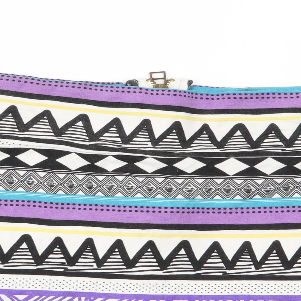 Topshop Womens Multicoloured Geometric  Basic Tank Size 10  - boob tube