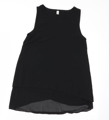 Preworn Womens Black   Basic Tank Size L
