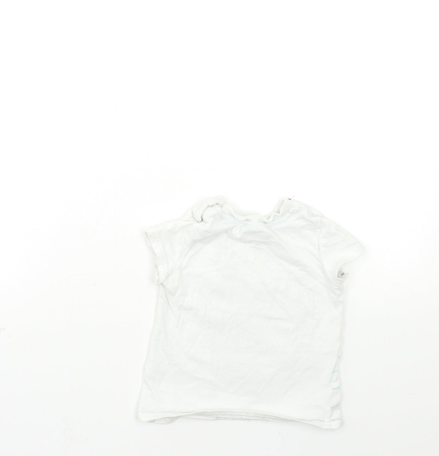 SO CUTE Baby White   Basic T-Shirt Size 9-12 Months