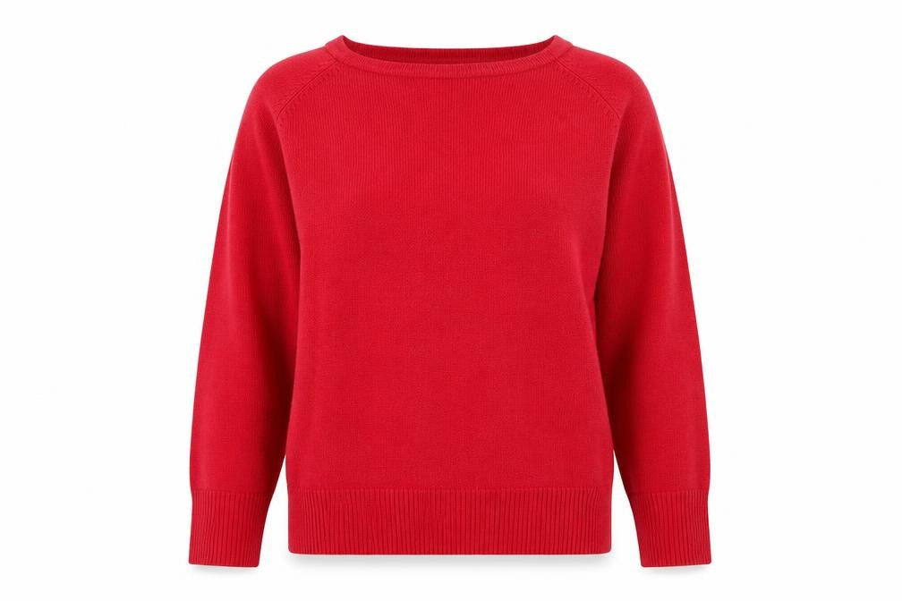 sarah hamilton Womens Red  Knit Pullover Jumper Size XL