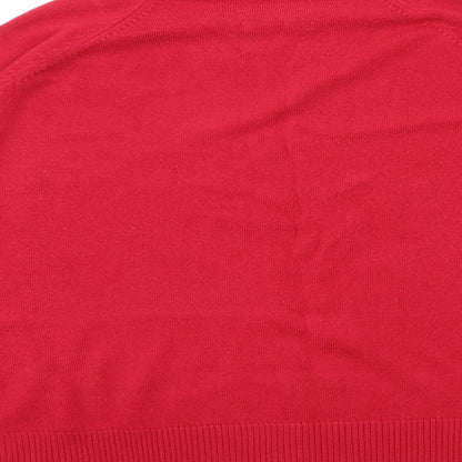 sarah hamilton Womens Red  Knit Pullover Jumper Size XL