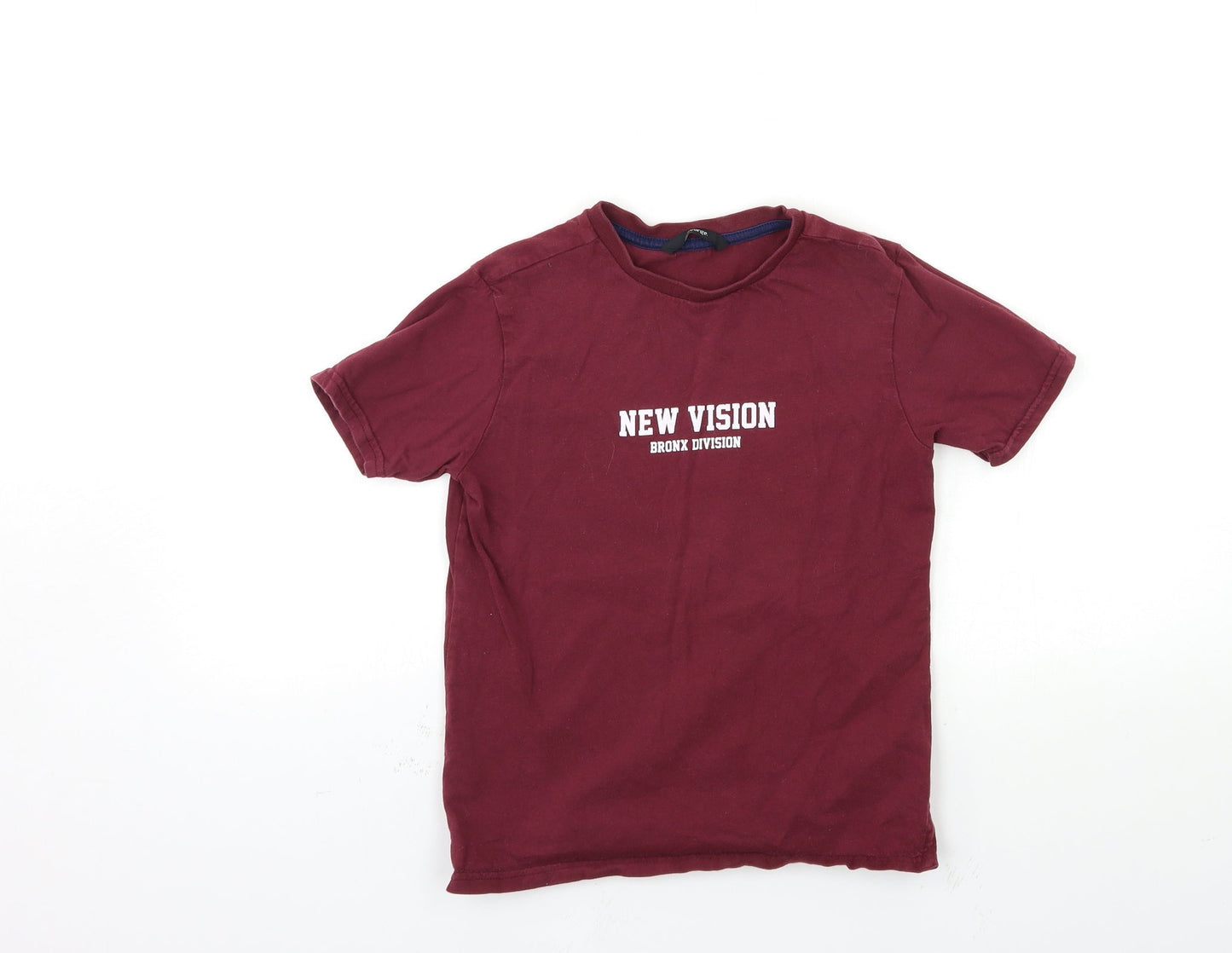 George Girls Red   Basic T-Shirt Size 8-9 Years