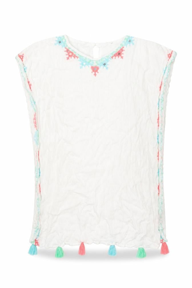 Matalan Boys White   Kimono Button-Up Size 6 Years
