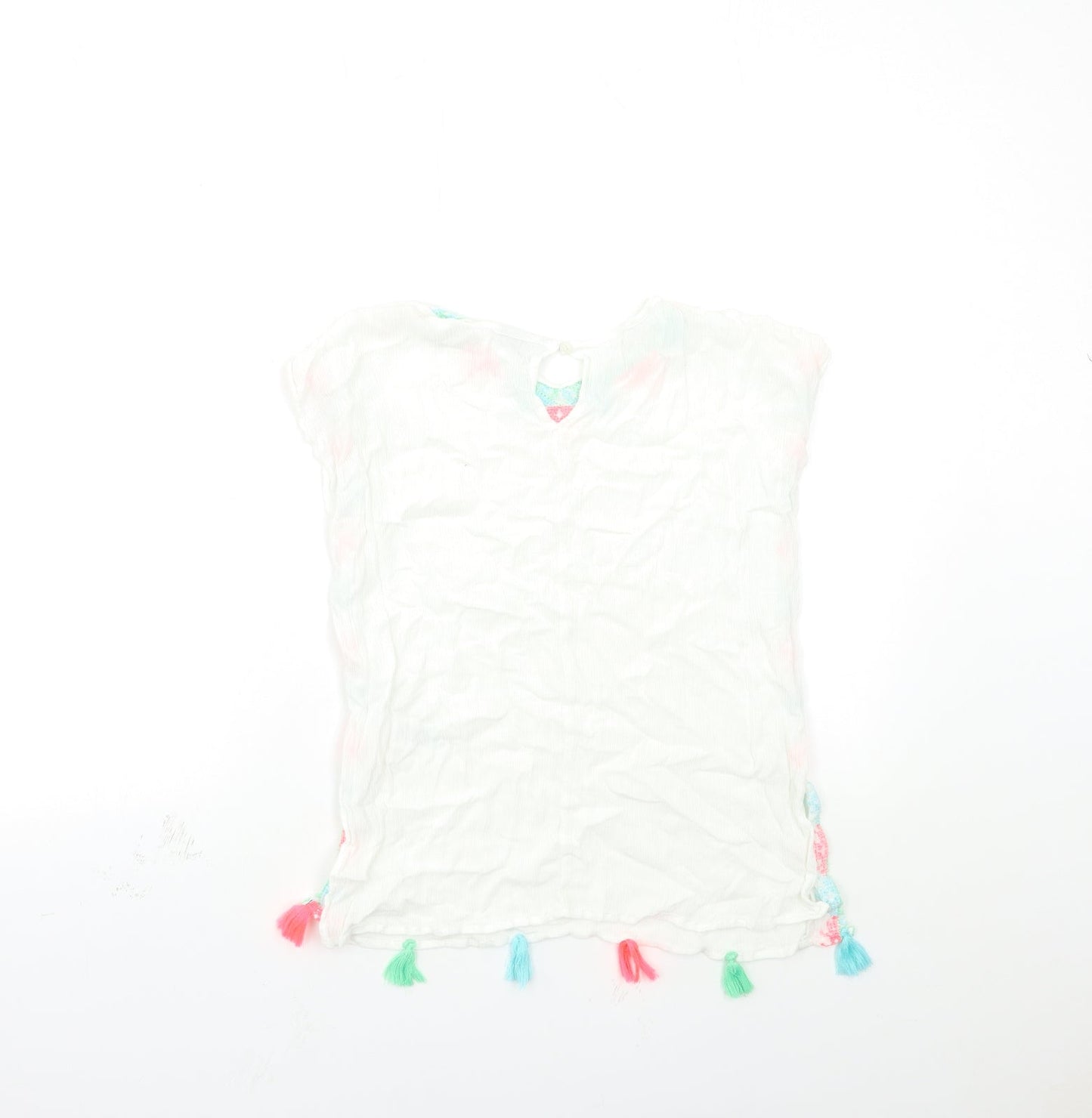 Matalan Boys White   Kimono Button-Up Size 6 Years