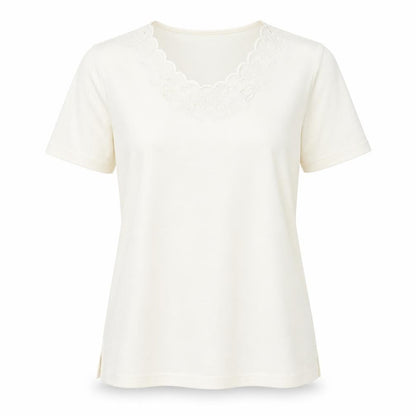 Bonmarché Womens White Basic T-Shirt Size M