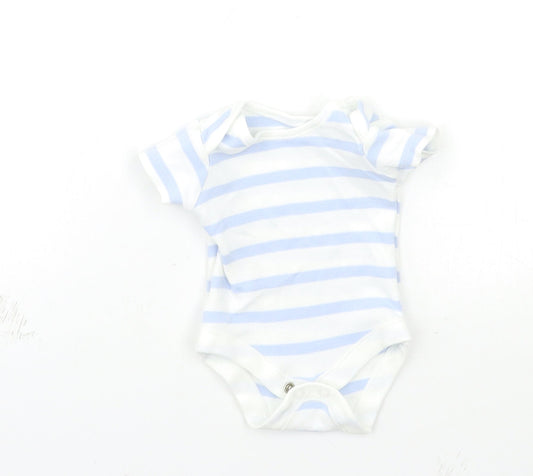 George Baby Blue Striped  Babygrow One-Piece Size Newborn