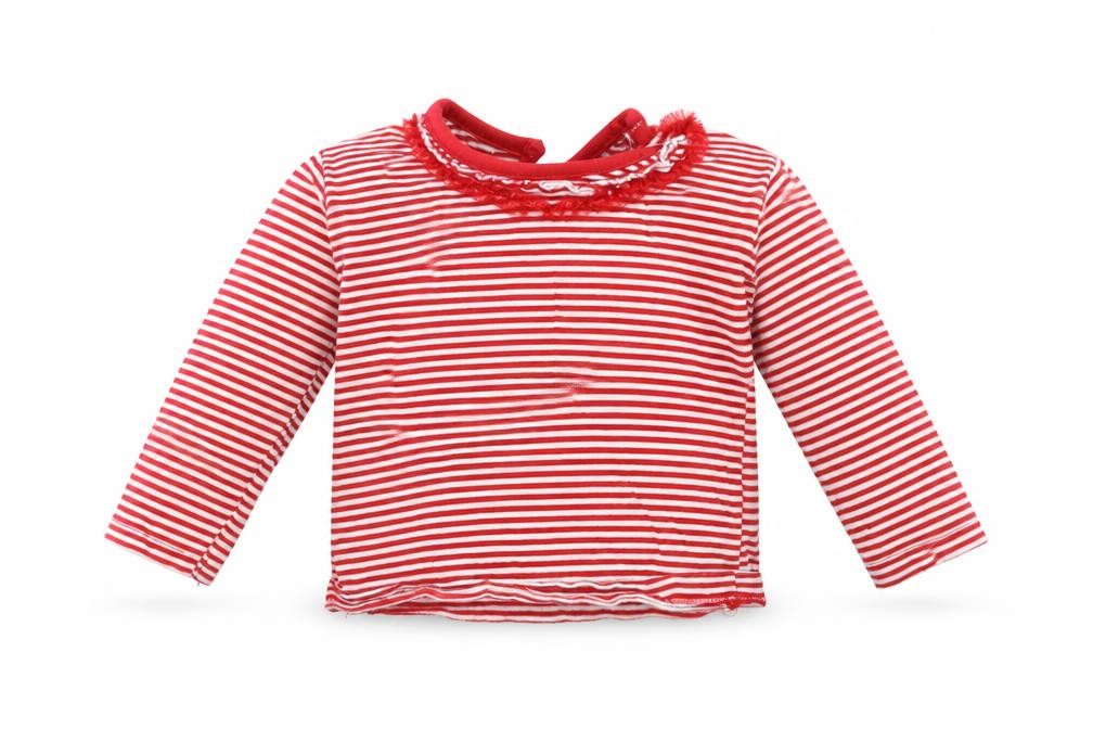 Earlydays Baby Red Striped  Basic T-Shirt Size 6-9 Months