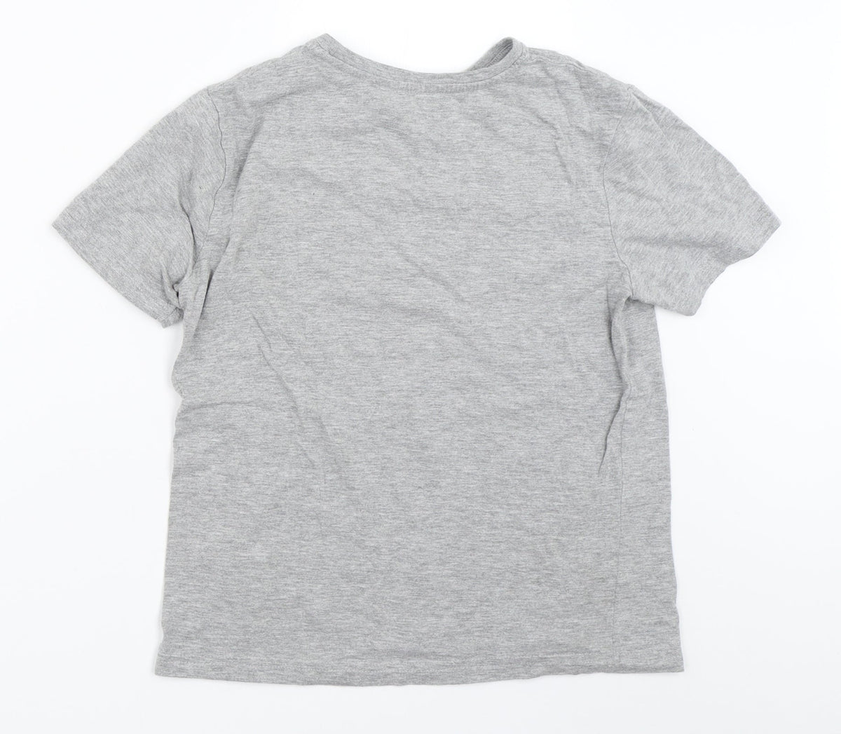 Rebel Boys Grey   Basic T-Shirt Size 10-11 Years
