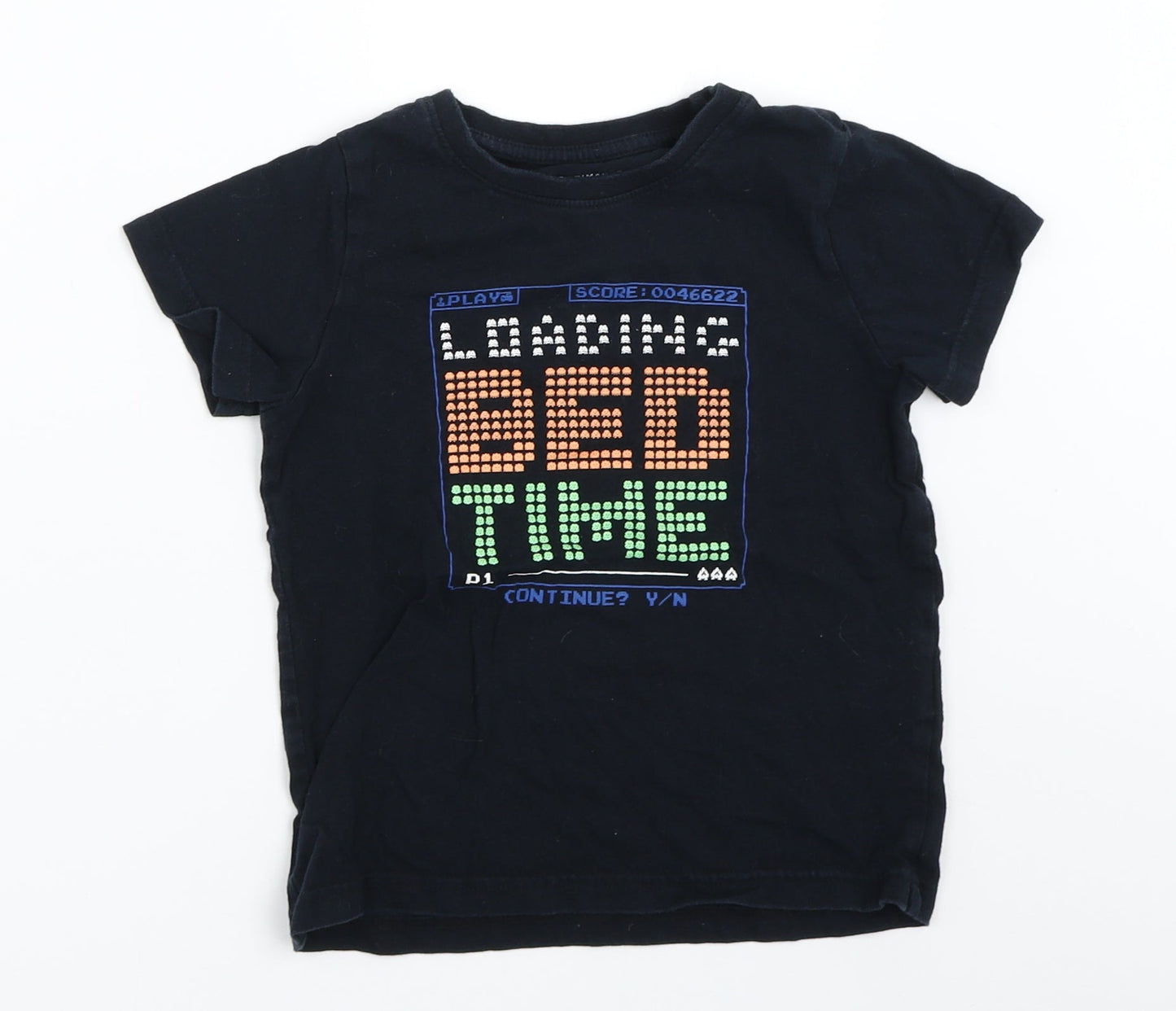 Primark Boys Blue   Basic T-Shirt Size 5-6 Years