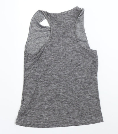 Matalan Girls Grey   Basic Tank Size 8-9 Years