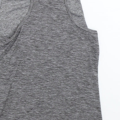 Matalan Girls Grey   Basic Tank Size 8-9 Years