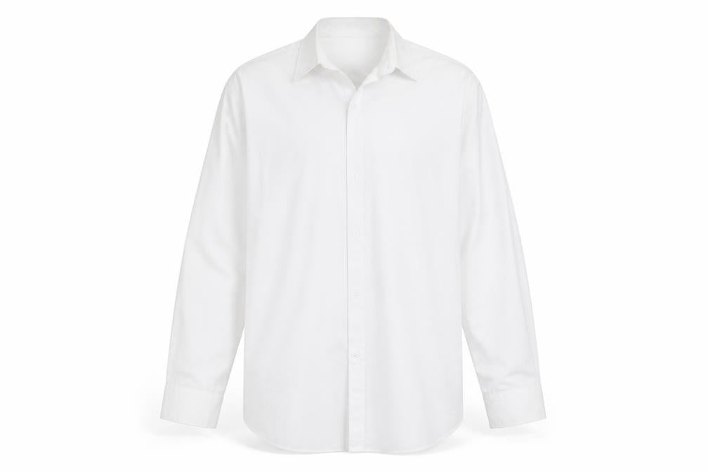 B&W Mens White    Button-Up Size 16.5