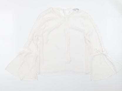 Red Herring Womens White   Basic Blouse Size 12