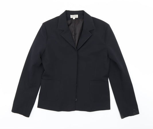 Etan Womens Black   Jacket Suit Size 14