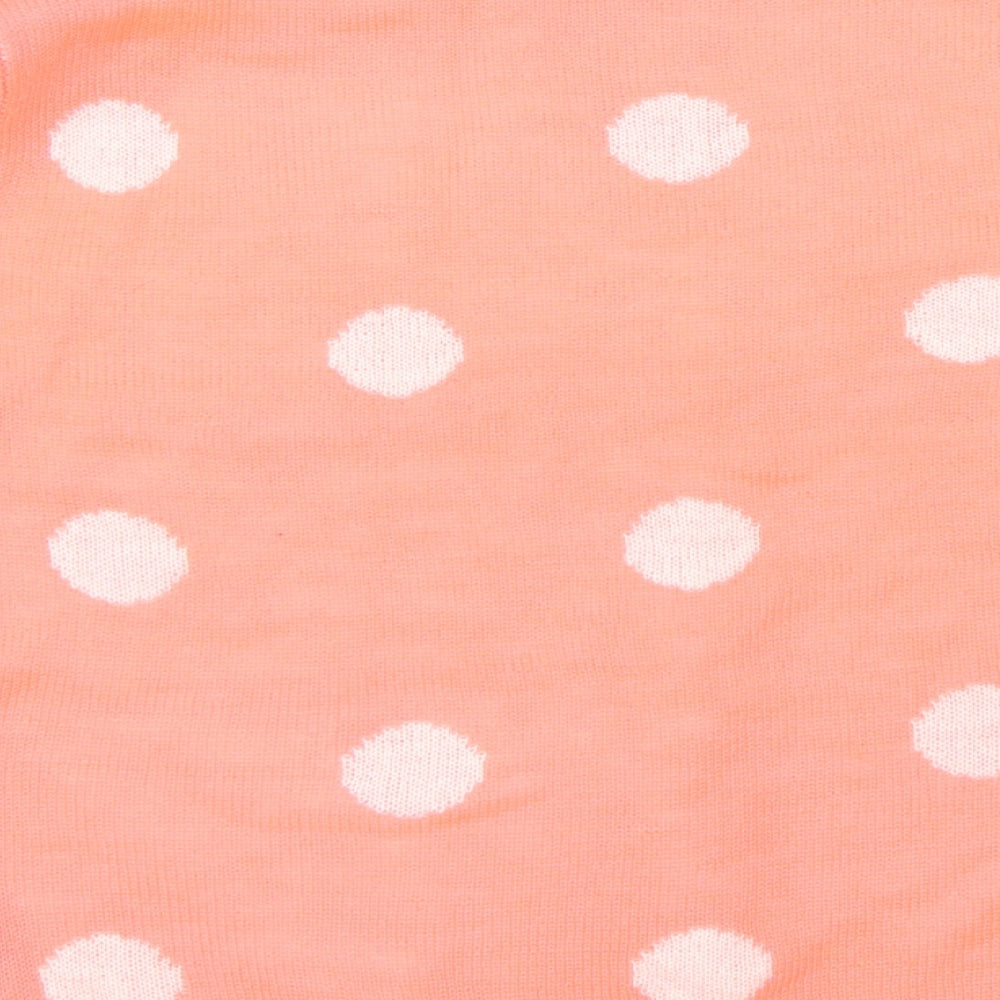 George Womens Orange Polka Dot  Pullover Jumper Size 14