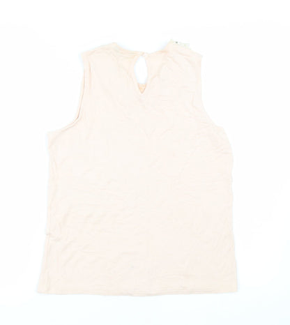 Preloved Internacionale Womens Pink   Basic Tank Size 10 - Back