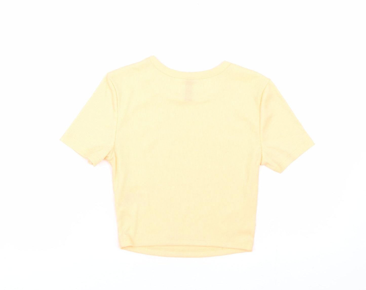 H&M Womens Orange   Cropped T-Shirt Size XS