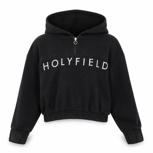 Holyfield Girls Black   Pullover Hoodie Size 8-9 Years