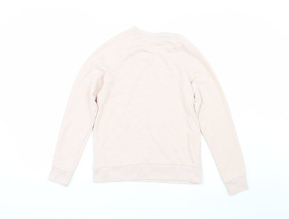 H&M Womens Pink   Pullover Sweatshirt Size XS