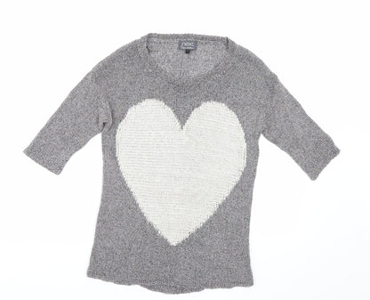 Preloved NEXT Womens Grey   Pullover Jumper Size 8 - Front