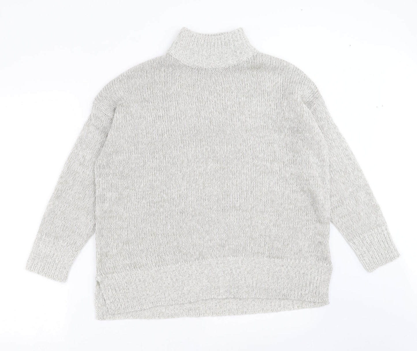 New Look Womens Grey  Knit Pullover Jumper Size M
