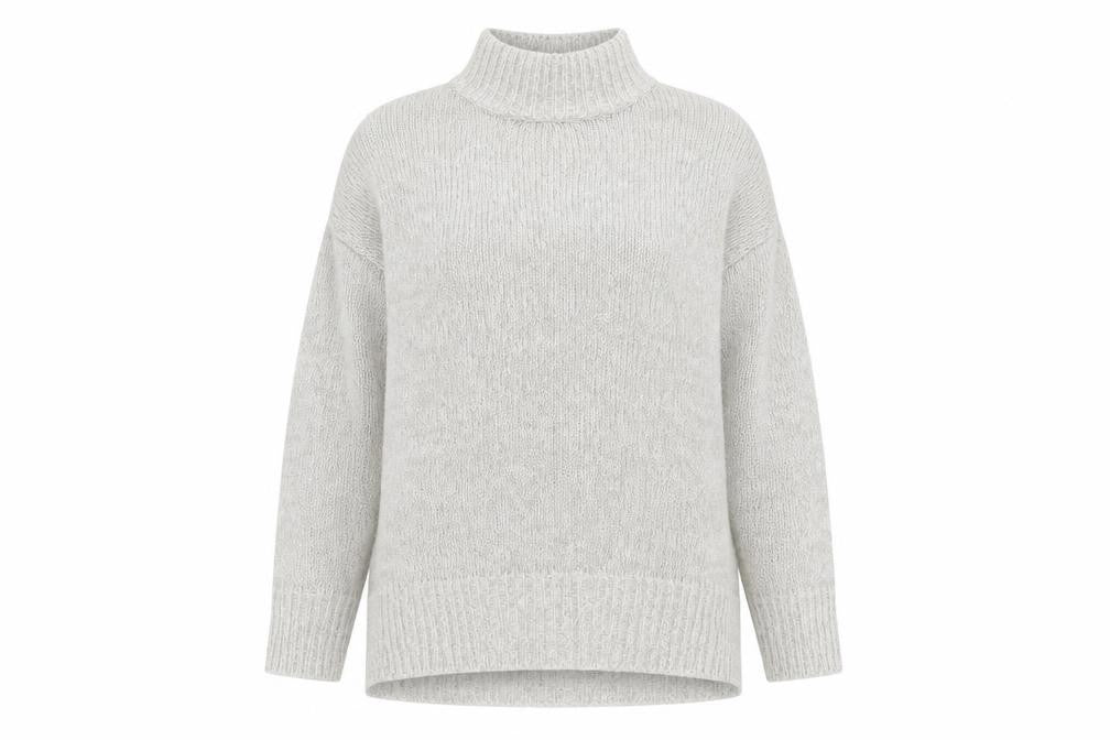 New Look Womens Grey  Knit Pullover Jumper Size M