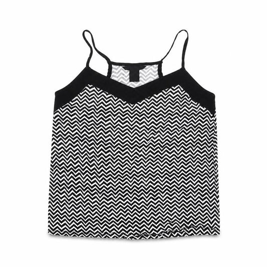 H&M Womens Black Geometric  Camisole Blouse Size S