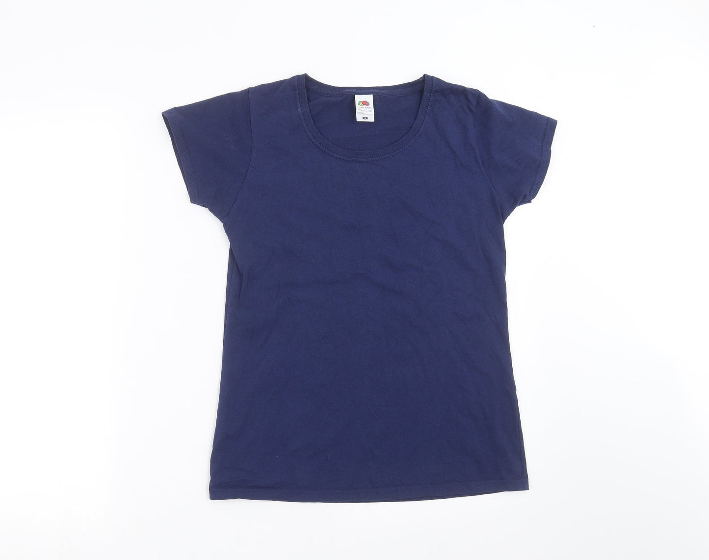 Fruit of the Loom Womens Blue   Basic T-Shirt Size S