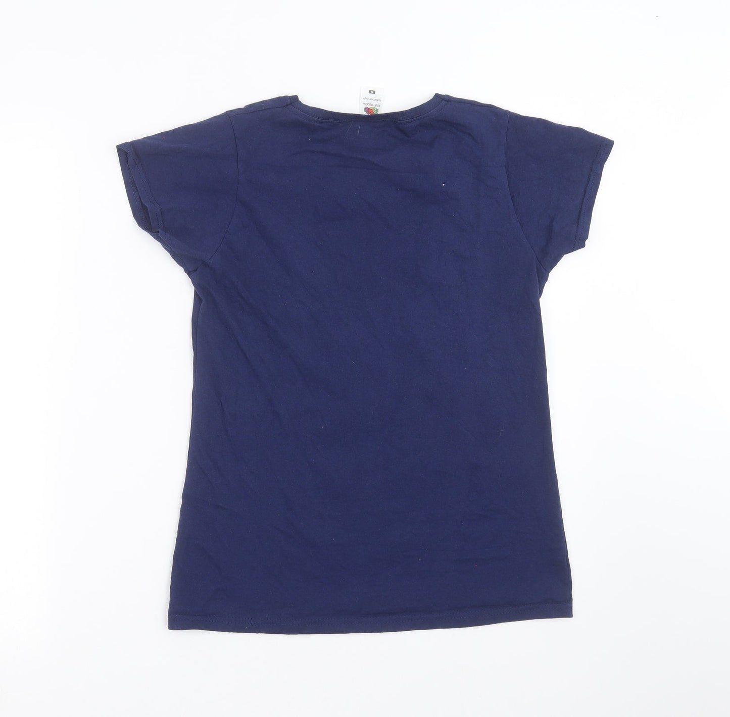 Fruit of the Loom Womens Blue   Basic T-Shirt Size S