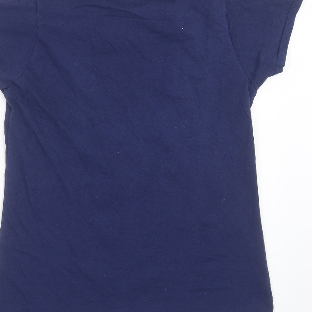 Fruit of the Loom Womens Blue   Basic T-Shirt Size S