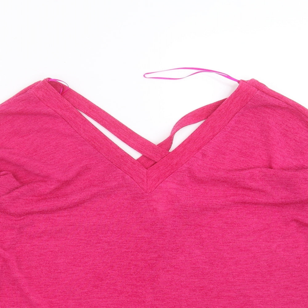 River Island Womens Pink  Knit Pullover Jumper Size 6