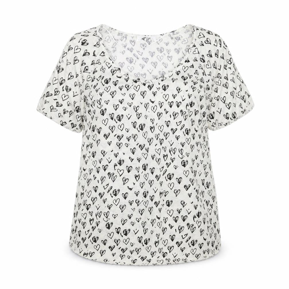 Zara Womens White Geometric Knit Pullover Jumper Size M  - Heart pattern