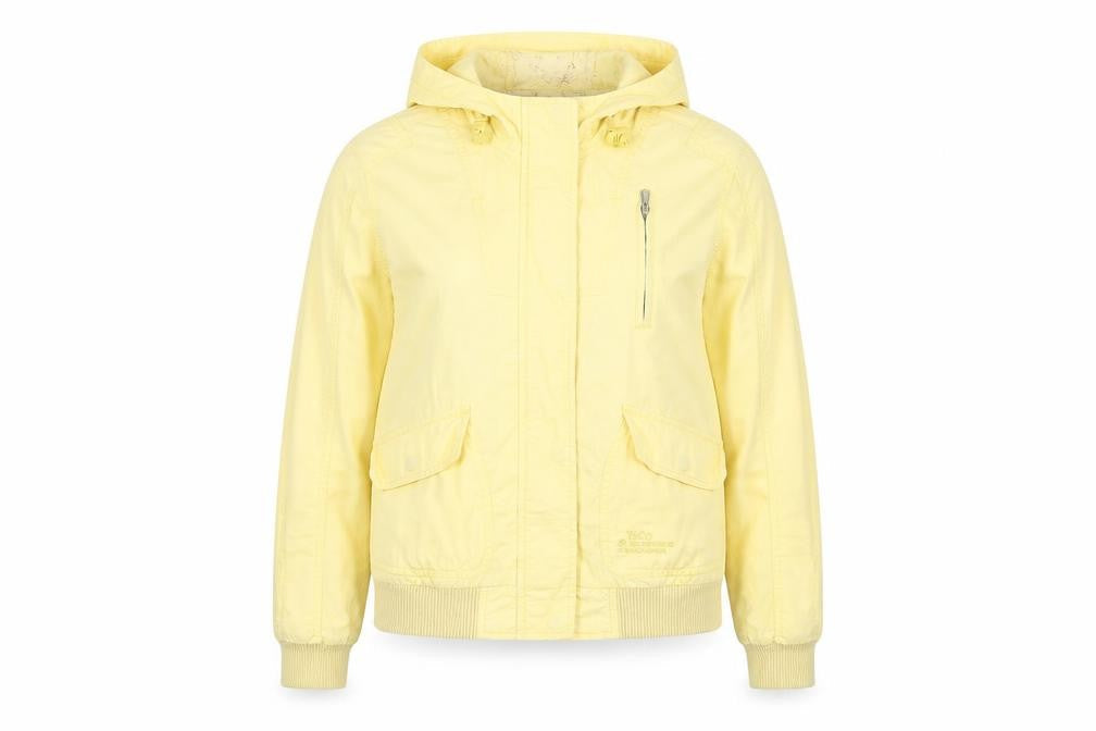 YISHION SPORTS Womens Yellow   Jacket Coat Size M