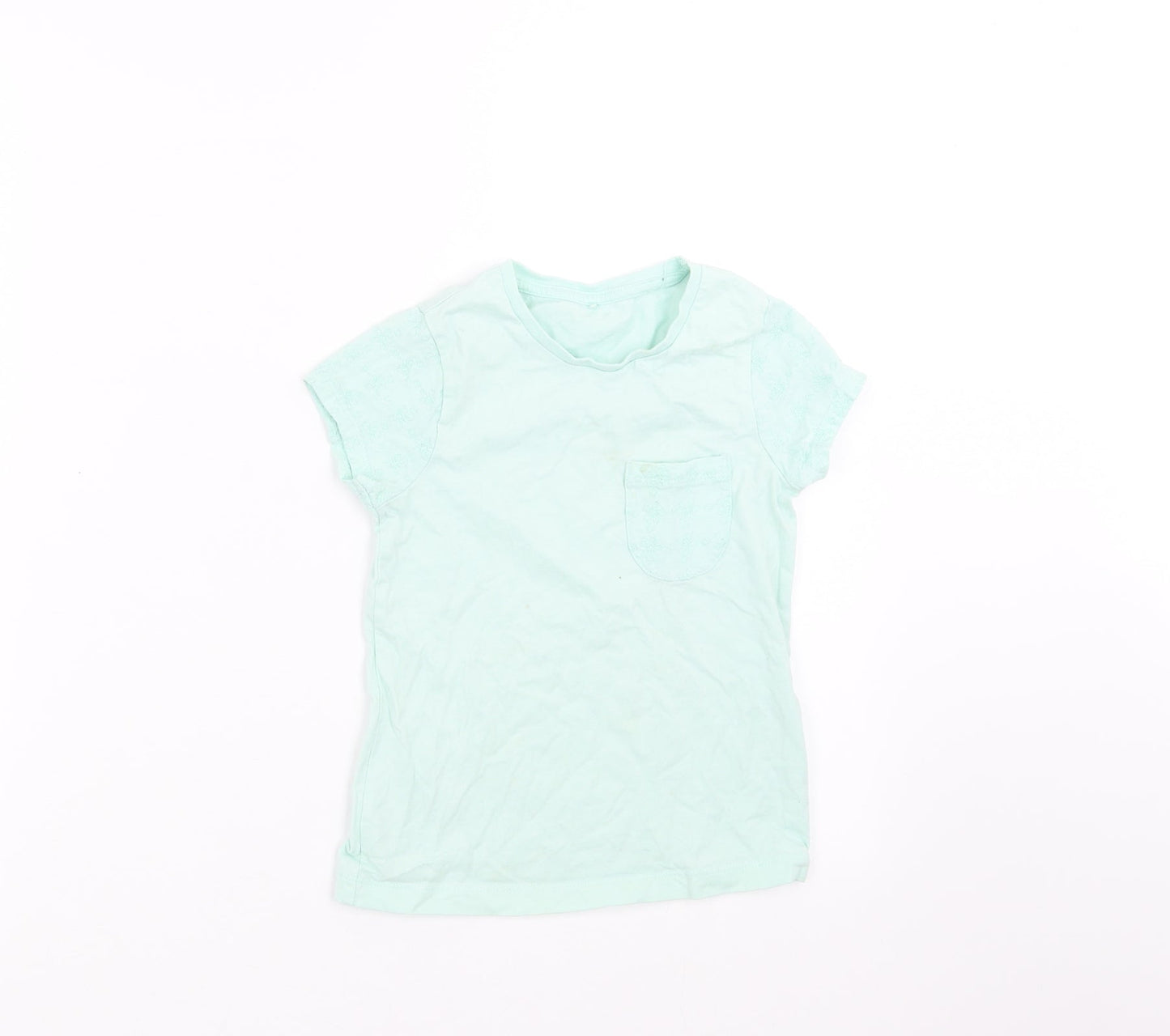 George Girls Green   Basic T-Shirt Size 5-6 Years