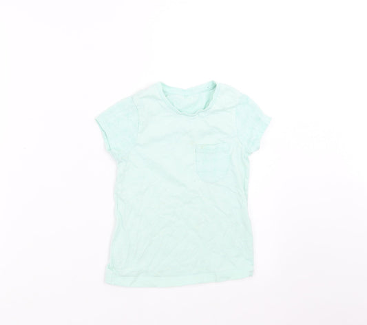 George Girls Green   Basic T-Shirt Size 5-6 Years