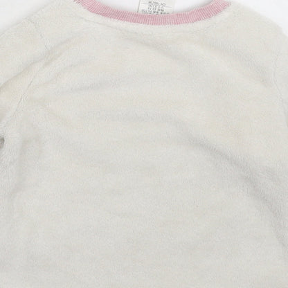 Disney Girls White Solid  Top Pyjama Top Size 3 Years