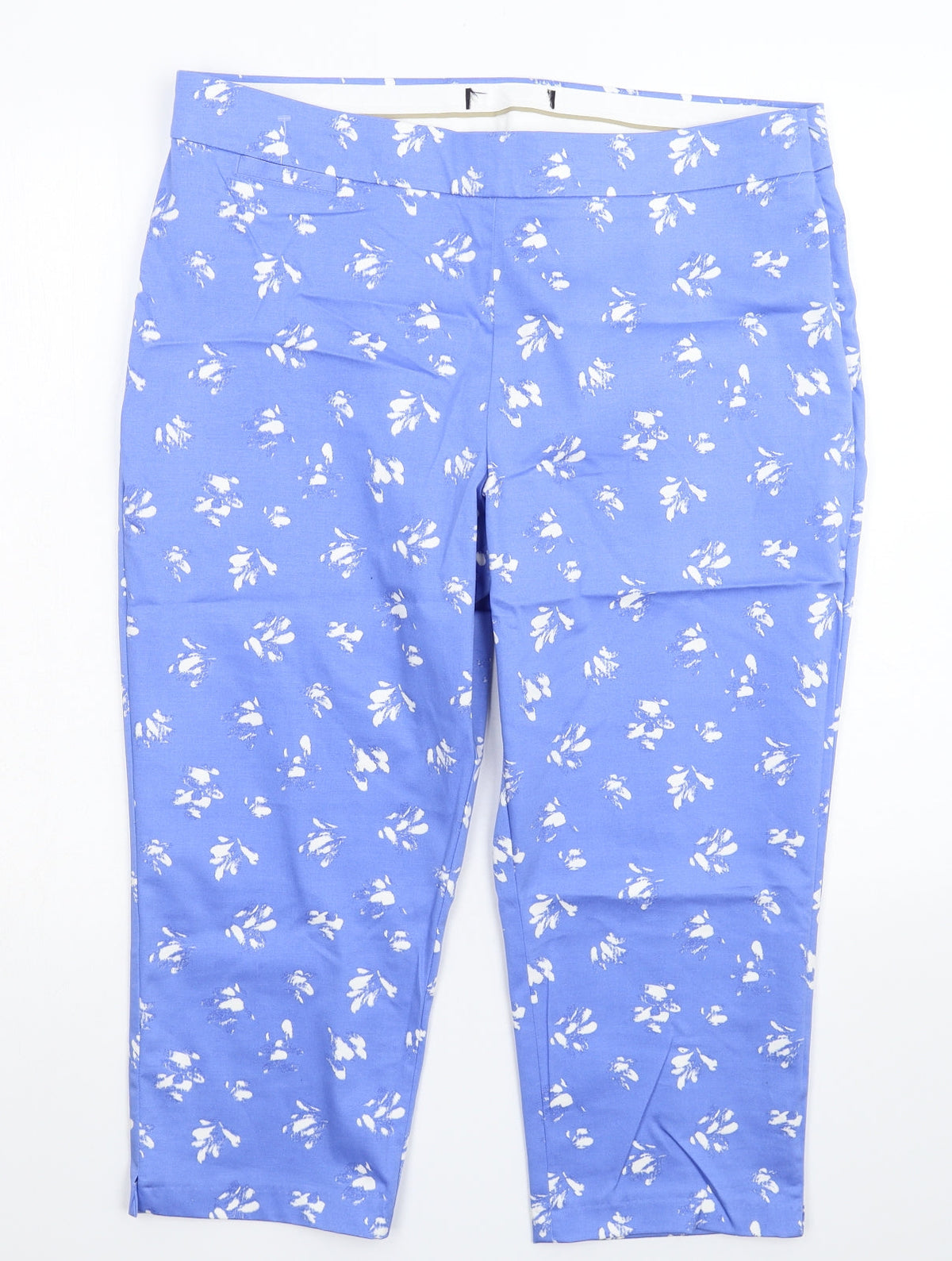 Preworn Womens Blue   Cropped Trousers Size 36 in L21 in